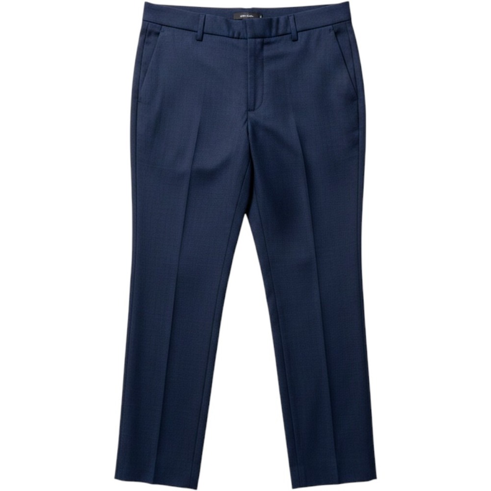 J.Crew Navy Blue Linen Blend Elastic Back Trousers Straight Leg Pants‎ Women 4